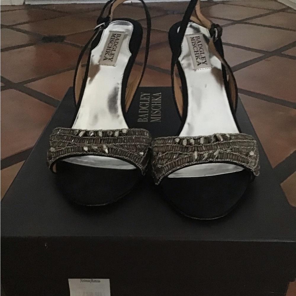 Badgley Mischka Jeweled Sandals